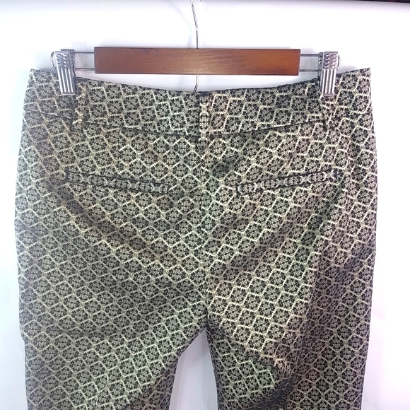 Ann Taylor 4 Black Gold Cigarette Pants - Picture 3 of 7
